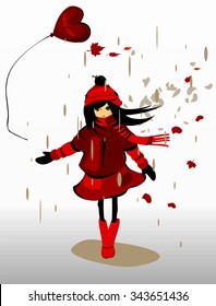 Conceptual vector illustration about unhappy love.