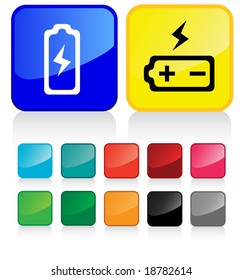 Conceptual vector illustration of battery/charging - check my gallery for more. proposed colors (part 2 of 7)