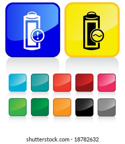 Conceptual vector illustration of battery/charging - check my gallery for more. proposed colors (part 5 of 7)
