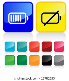 Conceptual vector illustration of battery/charging - check my gallery for more. proposed colors (part 7 of 7)