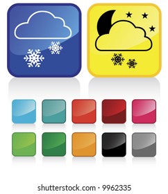 Conceptual vector illustration of clouds. check my gallery for more. proposed colors