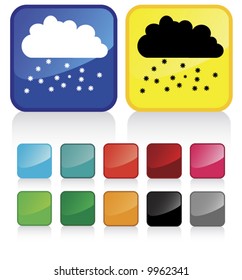 Conceptual vector illustration of clouds. check my gallery for more. proposed colors