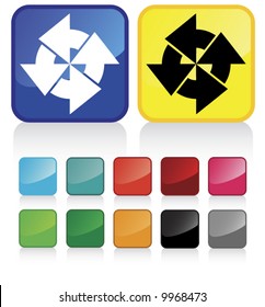 Conceptual vector illustration of recycle arrows - check my gallery for more. proposed colors