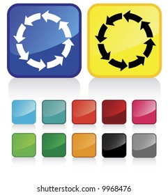 Conceptual vector illustration of recycle arrows - check my gallery for more. proposed colors