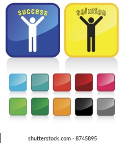 Conceptual vector illustration of success team or solution provider - check my gallery for more. proposed colors