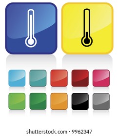 Conceptual vector illustration of thermometer. check my gallery for more. proposed colors