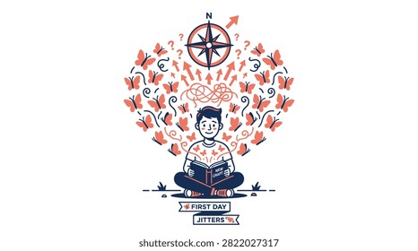 Conceptual vector illustration young