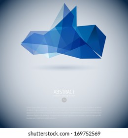 conceptual vector trendy background with three object line white colourful abstract background scene colorful digital modern dark site business blue fancy light beauty concept creative flag drop futur