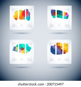 conceptual vector vertical flag with three object crowd colorful abstract scene technique heap multicolor wash clouds performance trendy site marketing blue ripple cloud clean relaxed series concept c