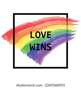 Diseño conceptual de afiches de acuarela vectorial para celebraciones del orgullo LGBT y desfiles con colores arcoiris. Ilustración del vector