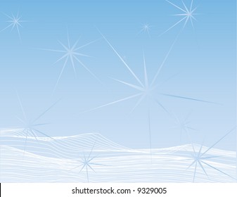 Conceptual winter snow scene