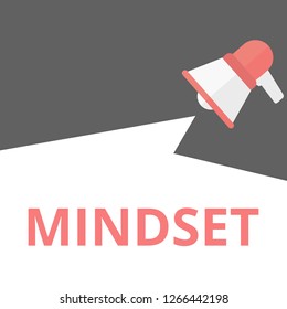 Conceptual writing showing Mindset. Vector illustration