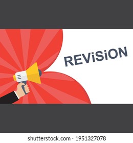 Conceptual Writing Showing Revision. Vector Illustration