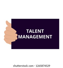 Conceptual writing showing Talent Management. Vector illustration