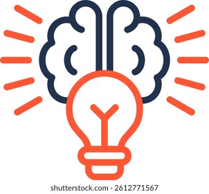 Conceptualization Icon Color Line Vector Illustration