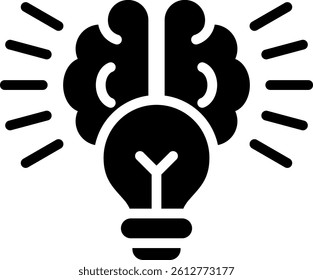 Conceptualization Icon Glyph Vector Illustration