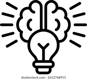 Conceptualization Icon Outline Vector Illustration