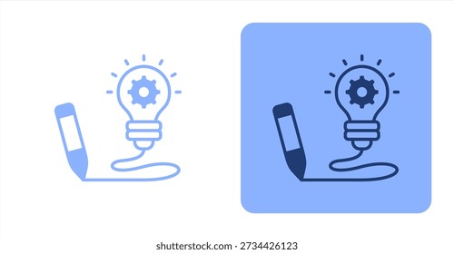Konzeptualisierung MixedZweifarbige Farbe und kontrastierende Hintergrundsymbolgrafik
