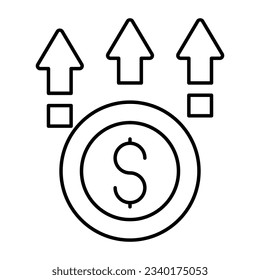 Icono de diseño conceptual de la insolvencia 