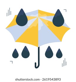 Conceitualizando ícone de design isométrico de sombra de chuva