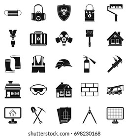 Concern icons set. Simple set of 25 concern vector icons for web isolated on white background