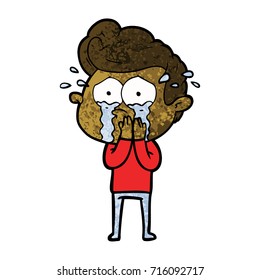 concerned crying man