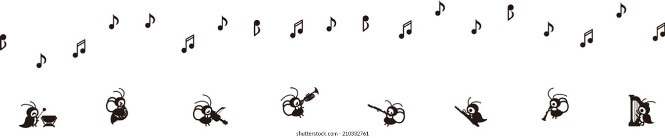 A concert of autumn by crickets.