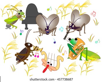 The concert of autumn insects.