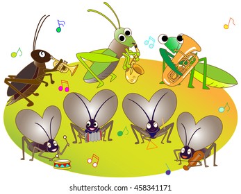 The concert of autumn insects.