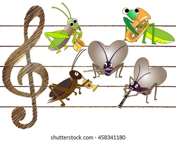 The concert of autumn insects.