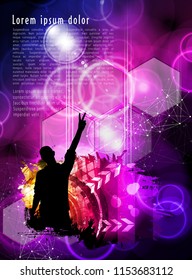 Diseño de fondo de concertación - fácil de editar ilustración vectorial