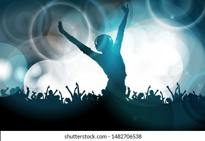 Concert Background Design - easy to edit vector illustration