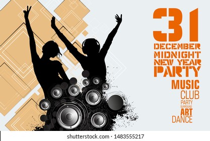 Diseño de fondo de concertación - fácil de editar ilustración vectorial