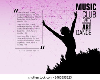 Diseño de fondo de concertación - fácil de editar ilustración vectorial