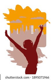 Concert Background Design - easy to edit vector illustration