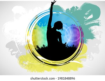 Concert Background Design - einfache Bearbeitung von Vektorgrafik