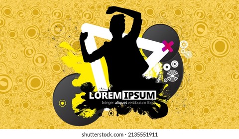 Concert Background Design - easy to edit vector illustration