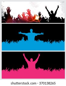 Concert banners. Vector illustration