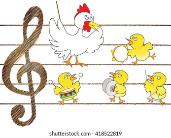 Concert of the chicken