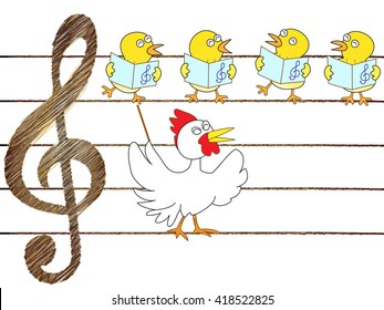 Concert of the chicken