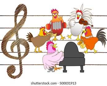Concert of the chicken.