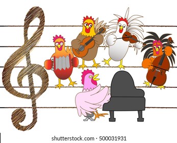 Concert of the chicken.