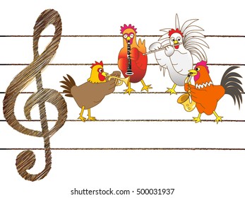 Concert of the chicken.