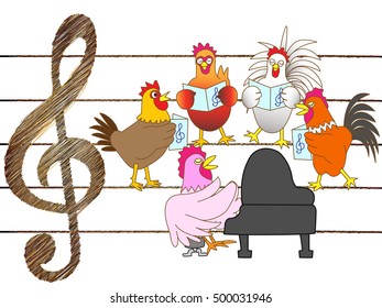 Concert of the chicken.