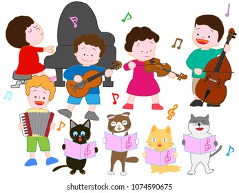 Concert with children and pets.

