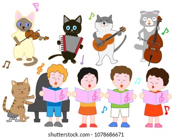 Concert with children and pets.


