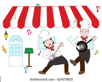 The concert of the cook.