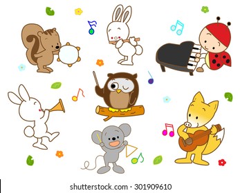 Concert of cute animals