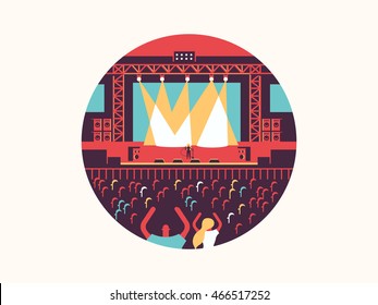 Concert design flat