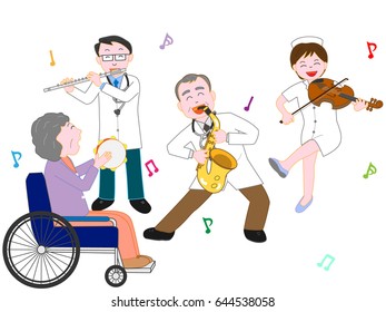 The concert of a doctor and the nurse.